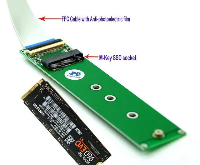 Alt view image 5 of 7 - M.2 NVME PCIe 4.0 50cms and PCIe 3.0 20cms Extension Cable