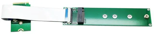 Alt view image 3 of 3 - M.2 NVME 2242 to 2280 Extension Cable,NGFF M-Key PCIe SSD 2230 to 2280 Extender Card with Anti-electromagnetic Foiled Reversed Cable 10CMS