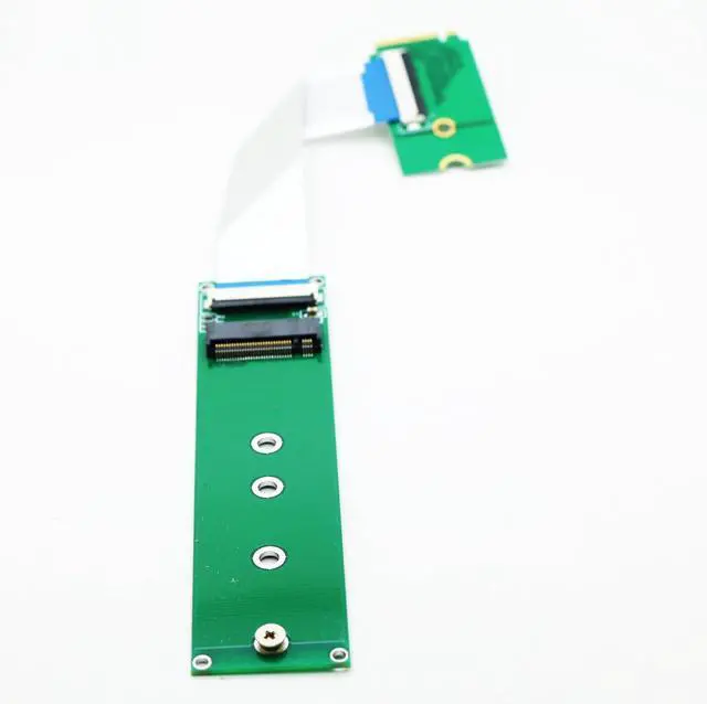 Alt view image 2 of 3 - M.2 NVME 2242 to 2280 Extension Cable,NGFF M-Key PCIe SSD 2230 to 2280 Extender Card with Anti-electromagnetic Foiled Reversed Cable 10CMS