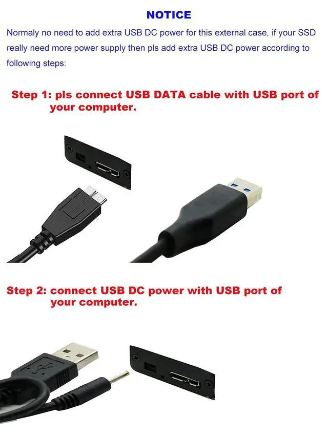 Alt view image 2 of 2 - USB 3.0 External Enclosure Case,Compatible with 18 Pin SSD Adata Xm11 Xm11zzb5 from Ultrabook Ux31 Ux21 Taichi21/31