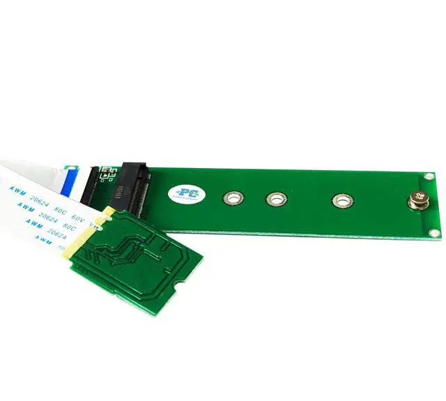 Alt view image 2 of 5 - M.2 (NGFF) NVME SSD to M2 A/E Key Port Card and Cable
