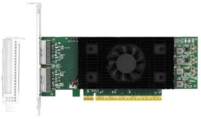 Main image of PCIe 5.0 x16 Dual-Port MCIO 8i Retimer Adapter (X4 SSD Expansion) | PCIe 5.0, Dual-Port, MCIO 8i Interface, Montage Chipset
