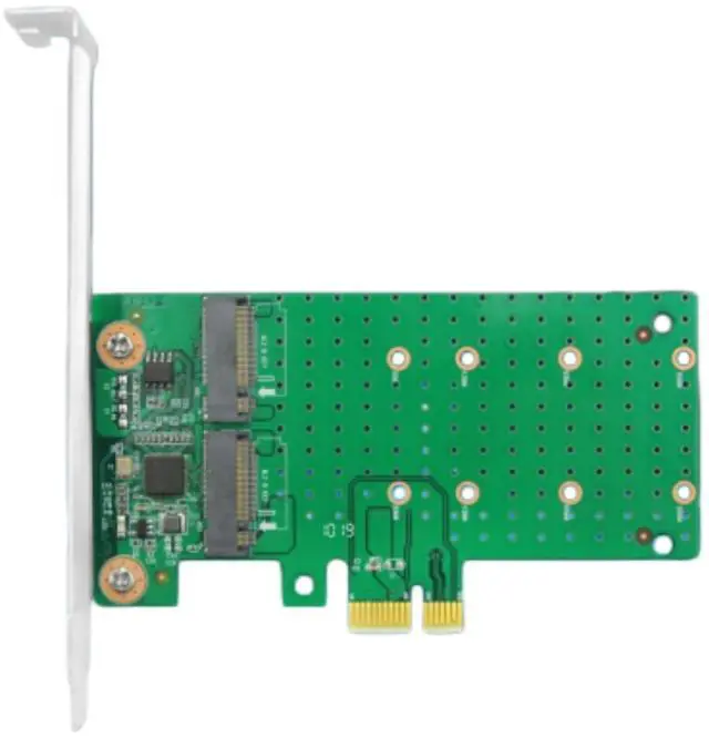 Main image of Dual PCIe 2.0 x1 to M.2 SATA RAID Controller Card