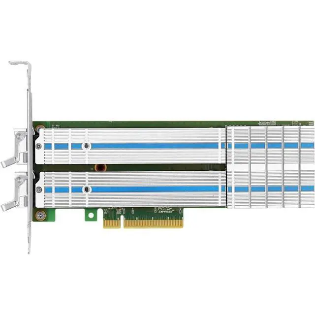 Alt view image 5 of 5 - PCle x8 to 2P M.2 NVMe Adapter(Marvel 88NR2241B0 Based)
