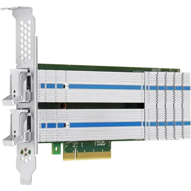 Alt view image 3 of 5 - PCle x8 to 2P M.2 NVMe Adapter(Marvel 88NR2241B0 Based)