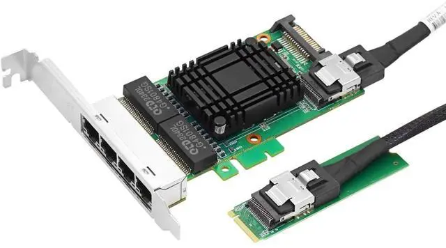 Main image of 1G Quad-Port to SFF-8087/M.2 Ethernet Network Adapter(1ntel I350 Based)
