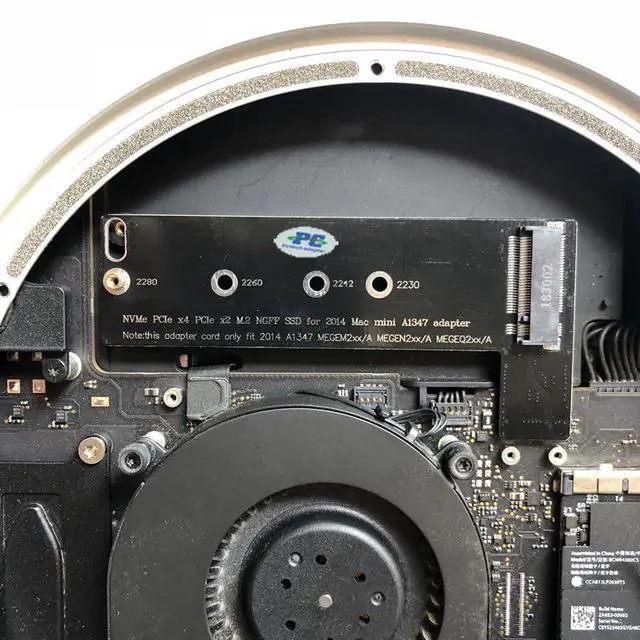 Alt view image 4 of 6 - M.2 NGFF NVMe SSD Card for Upgrade Mac mini Late 2014 Year A1347 MEG Series