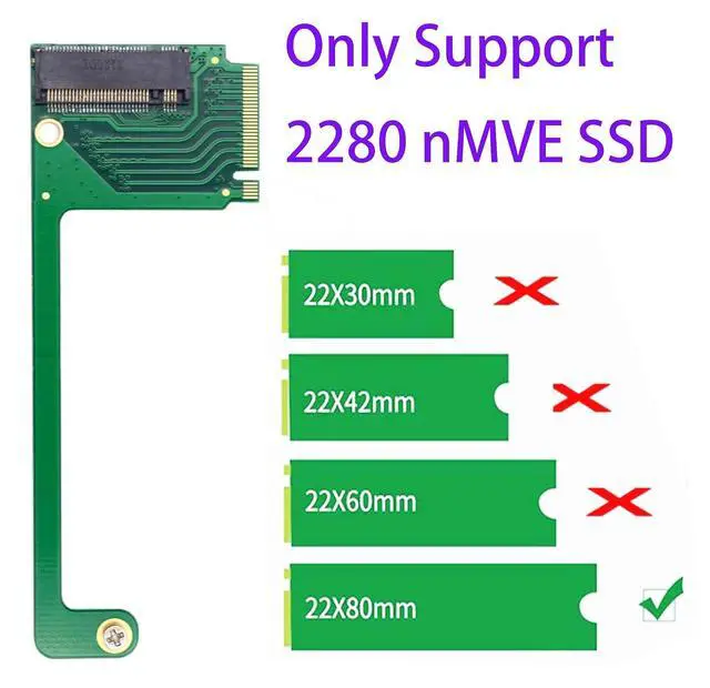 Alt view image 4 of 6 - M.2 nVME 2230 to 2280 Adapter Card Support PCIe 4.0 SSD,Compatible with Asus ROG Ally Gaming Handheld for Upgrade ROGALLY Storage(Green)