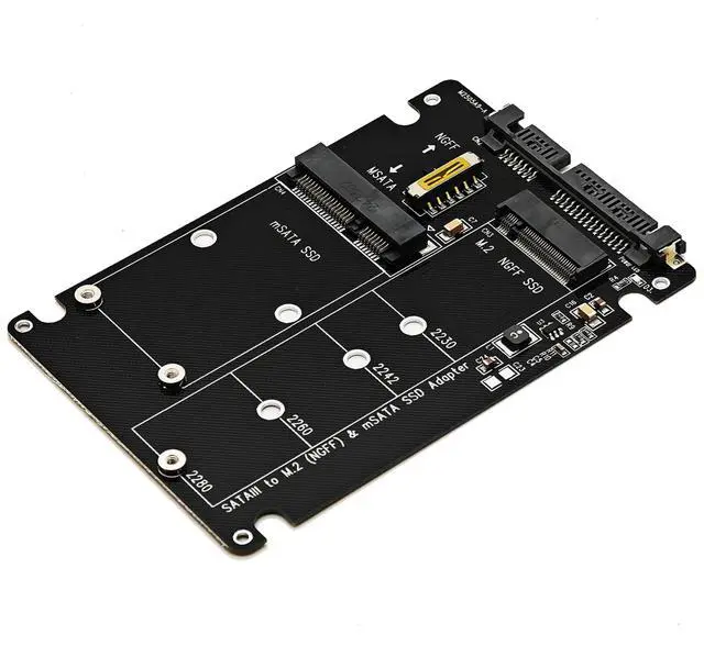 Alt view image 4 of 6 - 2-in-1 M.2 SATA to USB Type C Adapter - Supports mSATA and NGFF B Key SATA III SSD