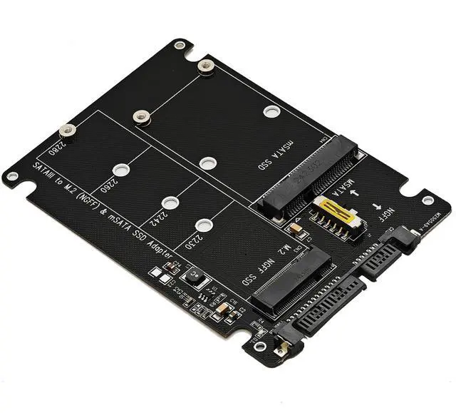 Alt view image 5 of 6 - 2-in-1 M.2 SATA to USB Type C Adapter - Supports mSATA and NGFF B Key SATA III SSD