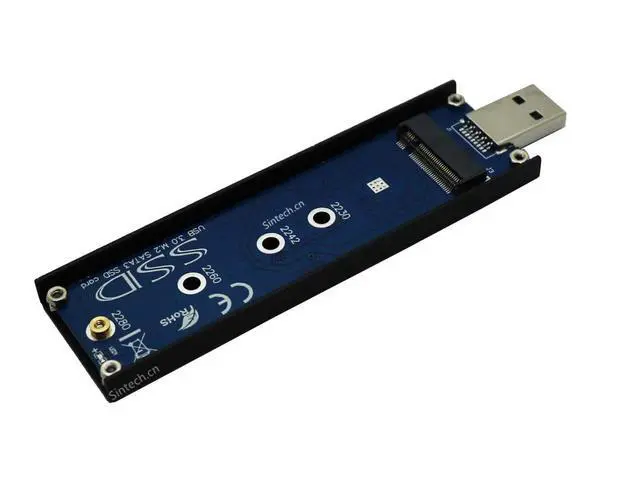 Alt view image 2 of 4 - M2 SSD USB,USB 3.0 M.2 SATA 3 SSD Card,NGFF B-M Key External Case with USB 3.1 Type C Connector