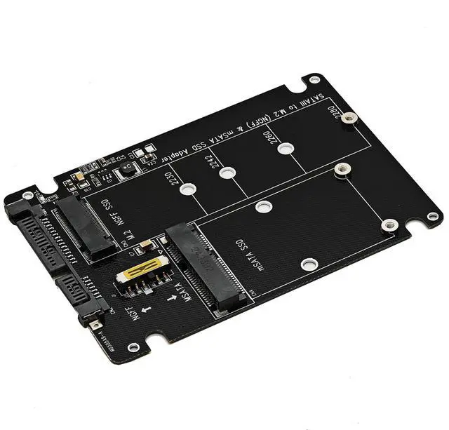 Alt view image 6 of 6 - 2-in-1 M.2 SATA to USB Type C Adapter - Supports mSATA and NGFF B Key SATA III SSD