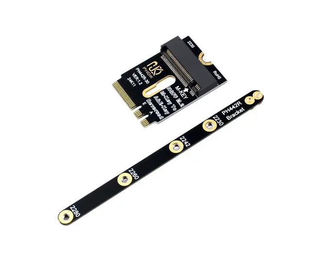 Alt view image 2 of 5 - M.2 (NGFF) 2230 2242 2280 NVME SSD to M2 A/E Key Port Card (Only Provide PCIe 1X Lane)