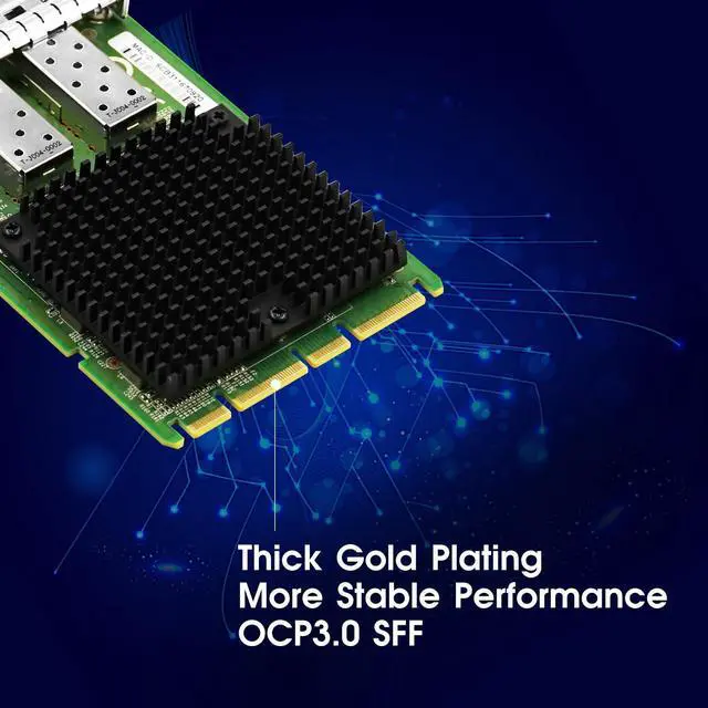 Alt view image 4 of 7 - OCP3.0 Dual-Port 25G SFP28 Ethernet Network Adapter