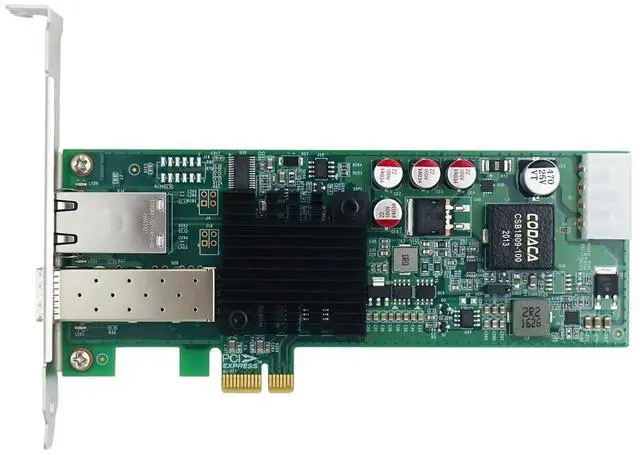 Main image of PCle x1 Dual-Port Gigabit SFP/POE Hybrid Ethernet Network Adapter