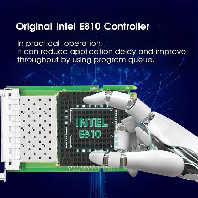 Alt view image 2 of 7 - OCP3.0 Quad-Port 25G SFP28 Ethernet Network Adapter