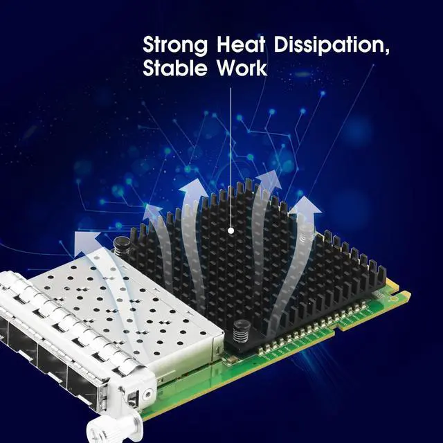 Alt view image 6 of 7 - OCP3.0 Quad-Port 25G SFP28 Ethernet Network Adapter