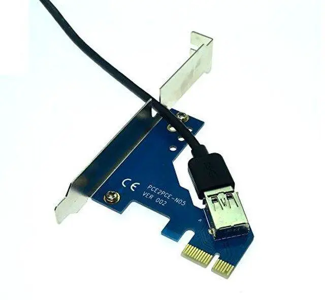 Alt view image 4 of 6 - PCI-E X1 to Dual PCI Adapter Card with Low Profile Bracket | 60cm USB Cable,Chipset: ASM1083,Support PCI Lan/USB/Audio/Video Card