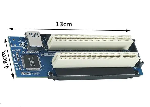 Alt view image 5 of 6 - PCI-E X1 to Dual PCI Adapter Card with Low Profile Bracket | 60cm USB Cable,Chipset: ASM1083,Support PCI Lan/USB/Audio/Video Card