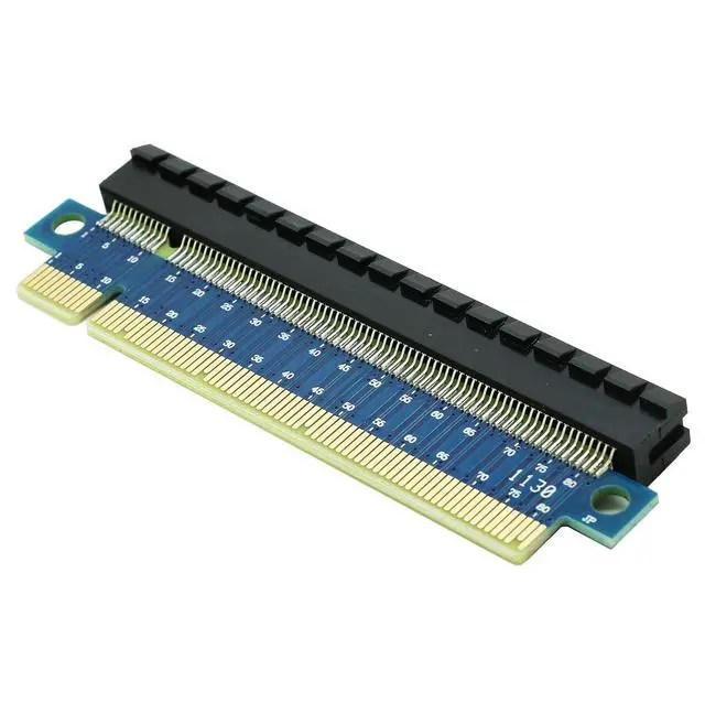 Alt view image 2 of 4 - PCIe 16x Riser Card,PCI-e Express 3.0 16X Male to Female Extension Card for GPU Graphics Card(180Degree 2.2CM Height)