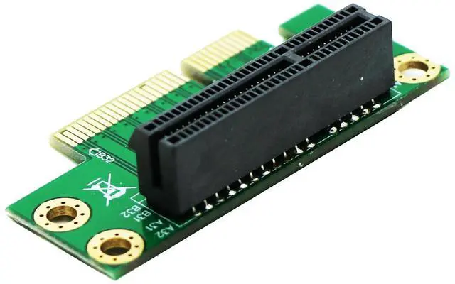 Alt view image 4 of 5 - PCI-E PCIe Express 4X Riser Extension Card Angled