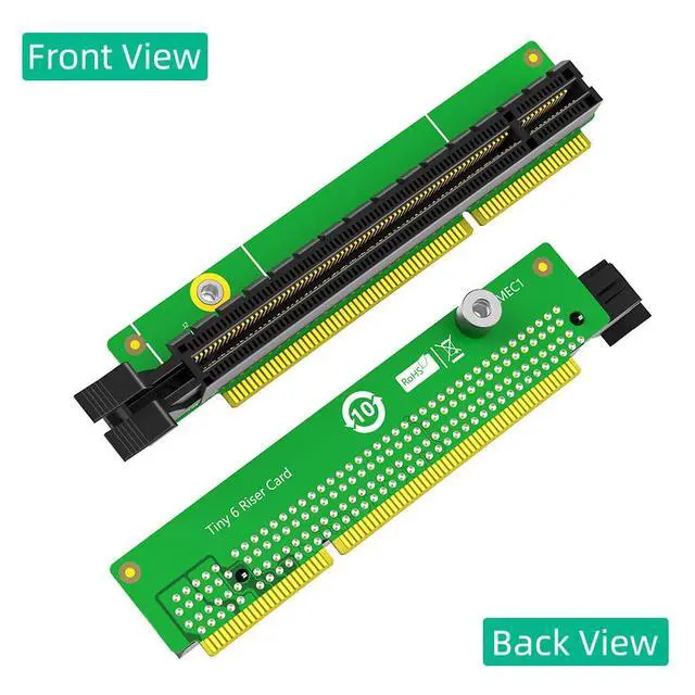 Alt view image 2 of 7 - PCIe 16x Riser Card, PCI-e Express 16x Riser Card, 5C50W00877 Network Adapter Card Replacement for Tiny6 P340 P350 M90Q P620 P1000