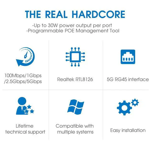 Alt view image 2 of 6 - PCIe X4 Quad-Port PoE 5G Vision Frame Grabber Card