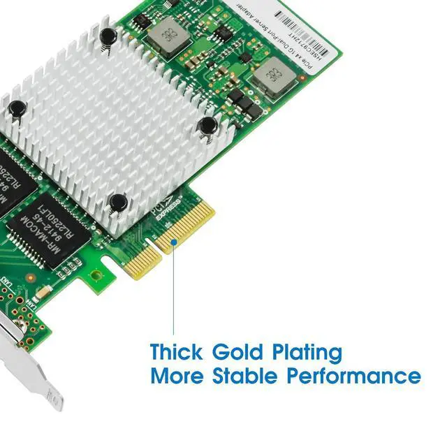Alt view image 4 of 5 - PCIe x4 Dual-Port Gigabit Ethernet Network Adapter