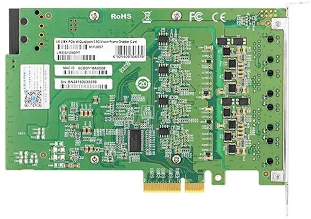 Alt view image 2 of 5 - PCIe x4 Quad-Port 2.5G Vision Frame Grabber Card