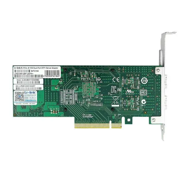 Alt view image 7 of 7 - PCIe x8 Dual-Port 10G SFP+ Network Adapter (1ntel X710 Based)