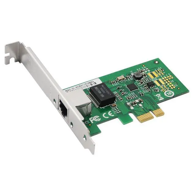 Alt view image 2 of 4 - PCIe x1 Single-Port Gigabit Copper Ethernet Network Adapter