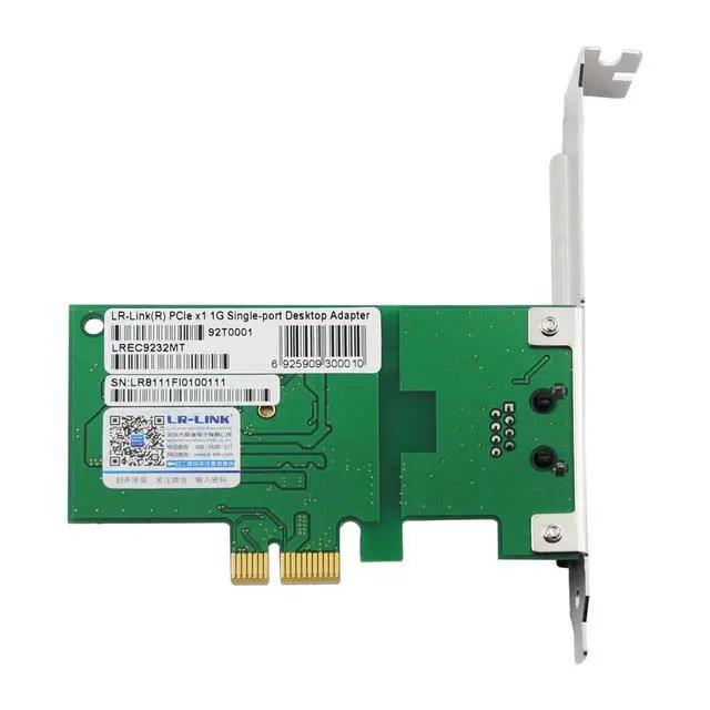 Alt view image 4 of 4 - PCIe x1 Single-Port Gigabit Copper Ethernet Network Adapter