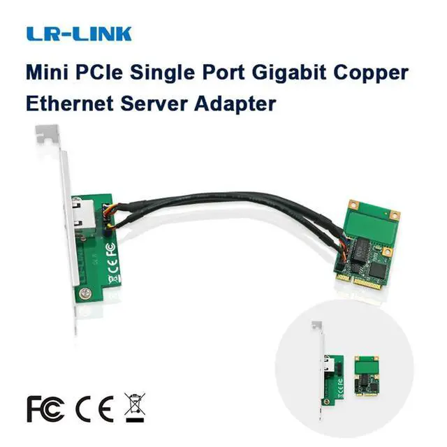 Alt view image 2 of 6 - Mini PCIe Single-Port Gigabit Copper Ethernet Network Adapter (1ntel I210)