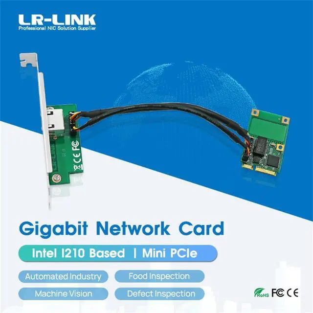 Alt view image 6 of 6 - Mini PCIe Single-Port Gigabit Copper Ethernet Network Adapter (1ntel I210)