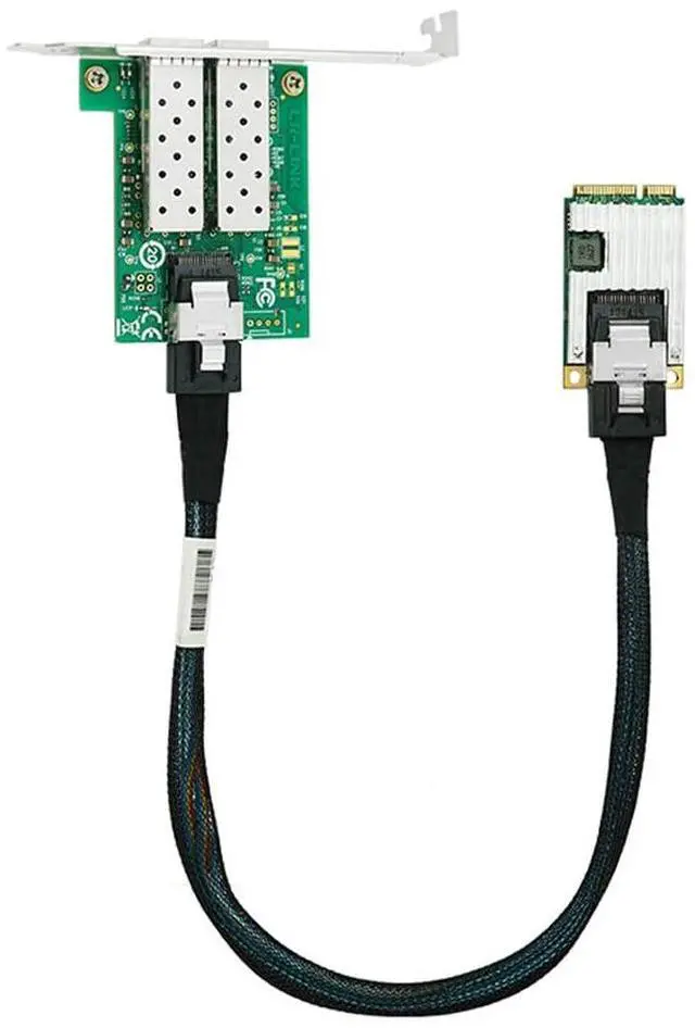 Main image of Mini PCIe Dual-Port SFP Gigabit Ethernet Network Adapter (1ntel I350)