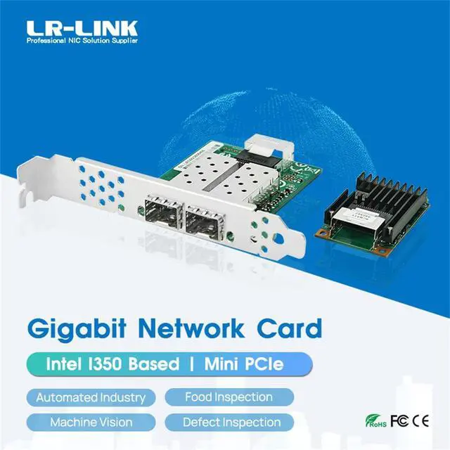 Alt view image 2 of 6 - Mini PCIe Dual-Port SFP Gigabit Ethernet Network Adapter (1ntel I350)