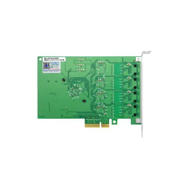 Alt view image 3 of 5 - PCIe x4 Quad-Port Gigabit Ethernet Network Adapter (1ntel I210 Based)
