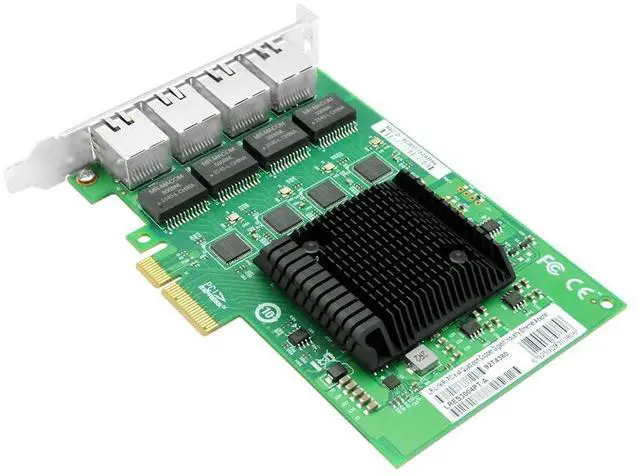 Alt view image 5 of 5 - PCIe x4 Quad-Port Gigabit Ethernet Network Adapter (1ntel I210 Based)
