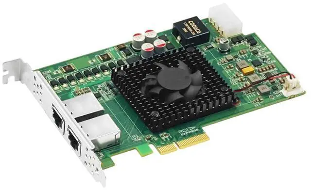 Main image of PCIe x4 Dual-Port 10G POE+ Ethernet Frame Grabber Card (1ntel X550)