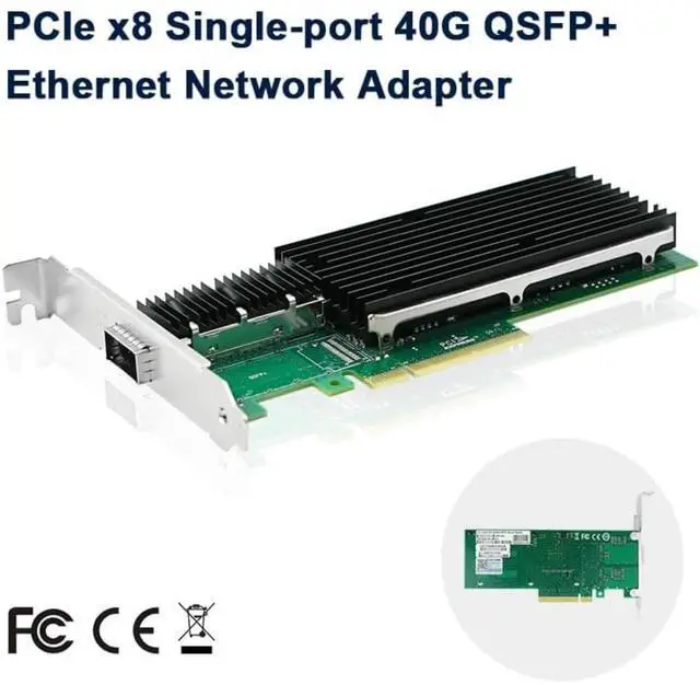 Alt view image 2 of 5 - PCIe v3.0 x8 Single-Port 40 Gigabit Server Ethernet Adapter (1ntel XL710)