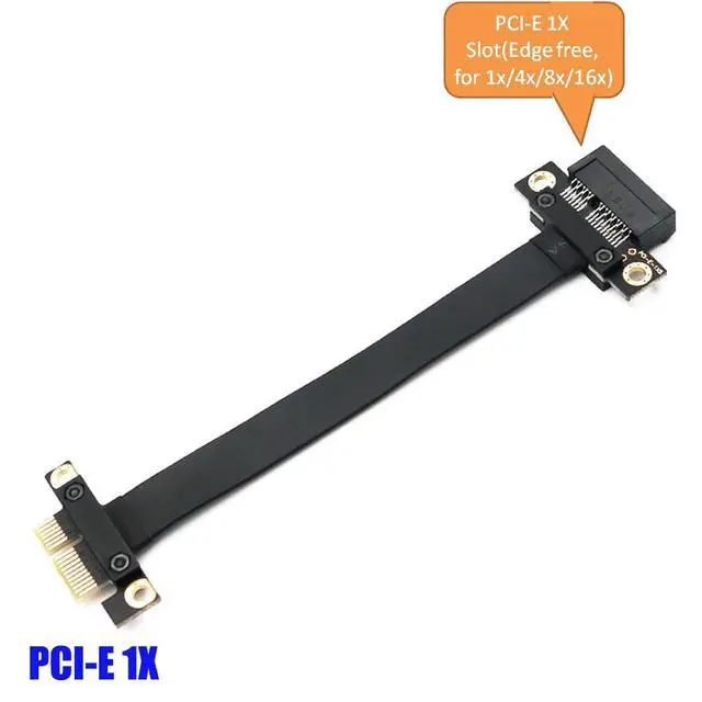 Alt view image 2 of 5 - PCI-e Express 1X Riser Extender Extension Card with 20CM High Speed Flex Cable