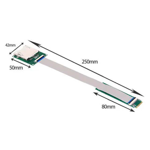 Alt view image 4 of 7 - for Mainboard NGFF M.2 NVMe to CF Express Extension Cable M2 M-Key for CFE Type-B Support R5 Z6 Z7 Memory Card