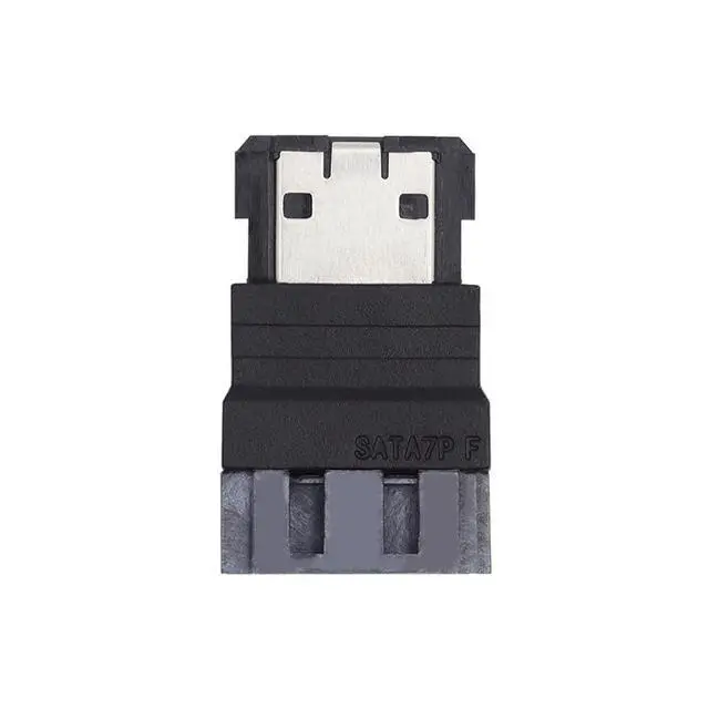 Alt view image 7 of 7 - xiwai 2pcs/lot Portable SATA 7Pin Male to ESATA Female Convertor with Buckle & External ESATA to SATA Extender Adapter for SSD Disk