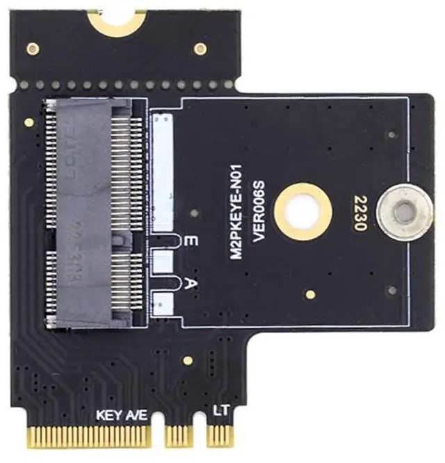 Main image of xiwai NGFF Key A+E Male to PCI Express Riser Adapter Female Right Angled 90 Degree Low Profile Adapter Extension Card Riser