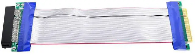 Main image of xiwai PCI-E Express 8X to 8X Male to Female Extension PCIE 3.0 Slot Riser Extender Card Ribbon Flexible Cable 20cm