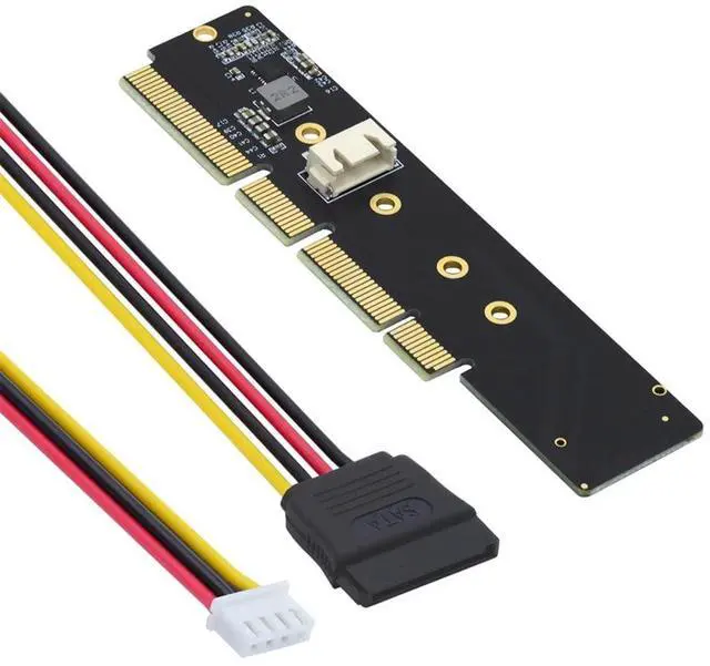 Main image of M.2 M-Key NVME AHCI SSD to PCI-E 3.0 16X 8X 4X Power Adapter Low Profile Height 3cm for 110mm 80mm SSD 1U Server