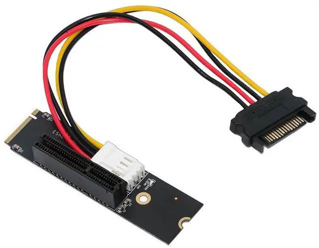 Main image of xiwai NGFF M.2 M-Key NVMe Extender to PCI-E 4.0 X16 X8 X4 X1 Adapter Graphics Card Riser 12V/5V SATA Power Cord PCI-Express for M2 2260 2280