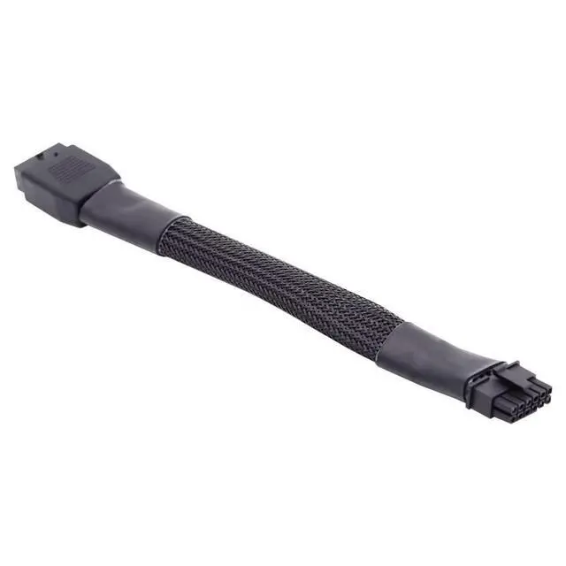 Alt view image 2 of 7 - xiwai Male to Female Extension 12VHPWR ATX3.0 PCI-E 5.0 Power Modular Cable for 3080 3090TI PSU 16Pin 12+4P Graphics Card