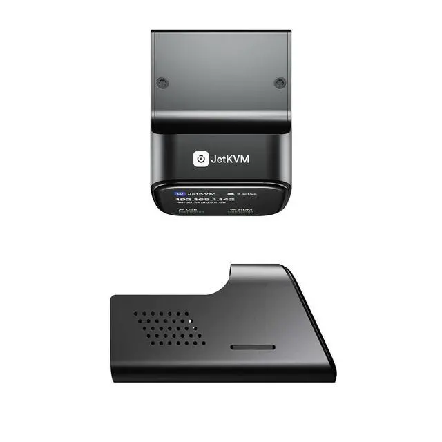 Alt view image 2 of 6 - JetKVM Open-Source IP KVM Remote Control Jet KVM Over IP, Ultra-Low Latency Touchscreen Compatible with Mac/Windows/Linux, for Home Offices Data Centers Server Management (JetKVM)