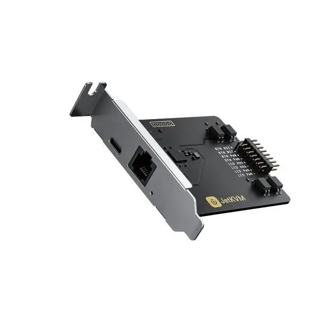 Alt view image 3 of 6 - JetKVM Open-Source IP KVM Remote Control Jet KVM Over IP, Ultra-Low Latency Touchscreen Compatible with Mac/Windows/Linux, for Home Offices Data Centers Server Management (ATX Extension Board)